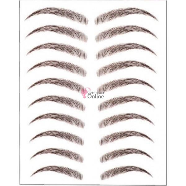 Tatuaje pentru sprancene temporare Cod Brown 09, 10 perechi